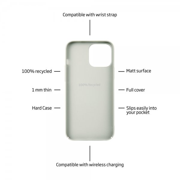 holdit iPhone 13 Pro Max Deksel Slim Case Light Beige