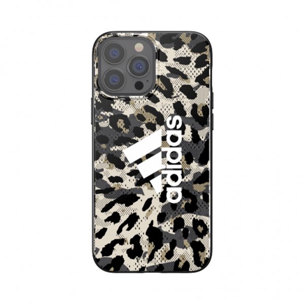 Adidas iPhone 13 Pro Max Deksel Snap Case Leopard Beige