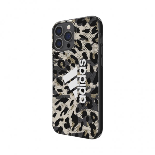Adidas iPhone 13 Pro Max Deksel Snap Case Leopard Beige