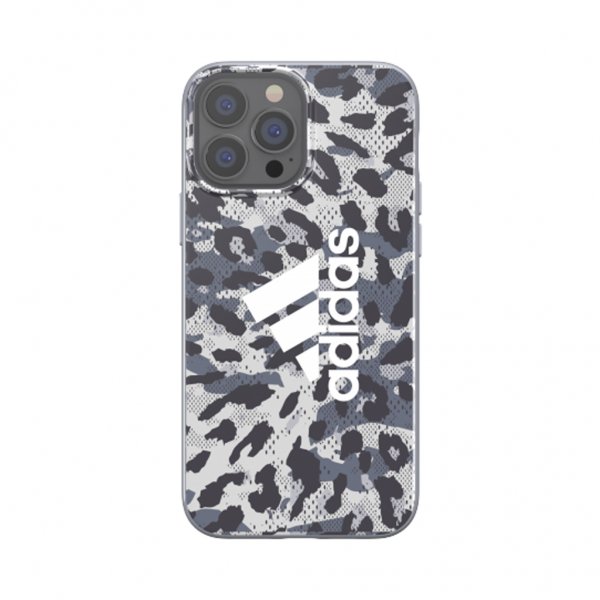Adidas iPhone 13 Pro Max Deksel Snap Etui Leopard Grå