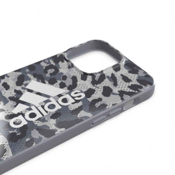 Adidas iPhone 13 Pro Max Deksel Snap Etui Leopard Grå