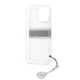 Guess iPhone 13 Pro Max Deksel Stripe Charm Grå