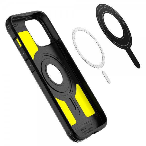 Spigen iPhone 13 Pro Max Deksel Tough Armor Mag Svart