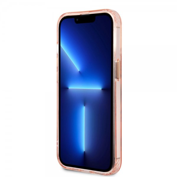Guess iPhone 13 Pro Max Deksel Translucent MagSafe Rosa