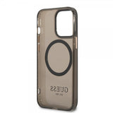 Guess iPhone 13 Pro Max Deksel Translucent MagSafe Svart