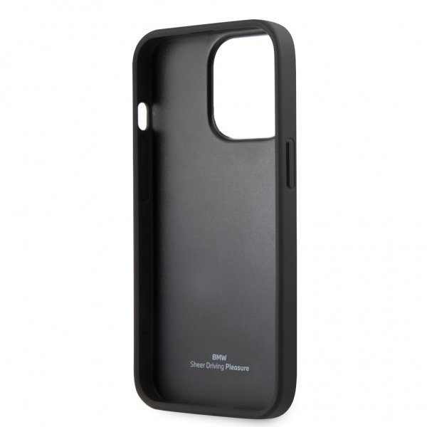 BMW iPhone 13 Pro Max Deksel Triangle Pattern Svart