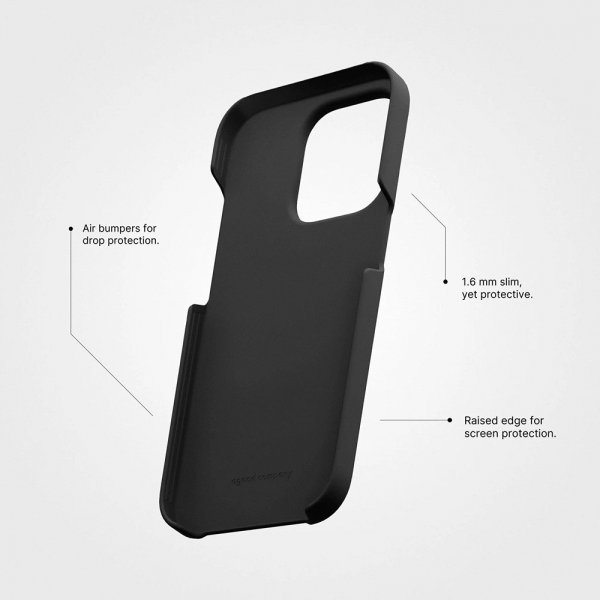 agood company iPhone 13 Pro Max Deksel Plantbasert Charcoal Black
