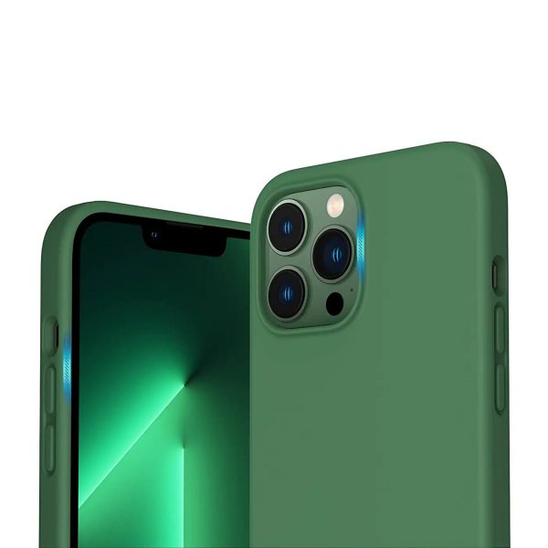 Rvelon iPhone 13 Pro Deksel Silikon Grønn