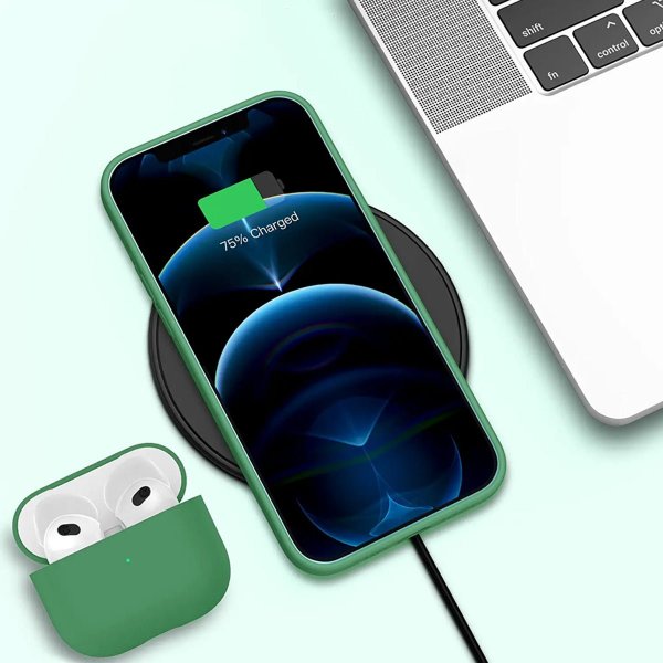 Rvelon iPhone 13 Pro Deksel Silikon Grønn