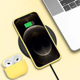 Rvelon iPhone 13 Pro Deksel Silikon Gul