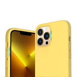 Rvelon iPhone 13 Pro Deksel Silikon Gul