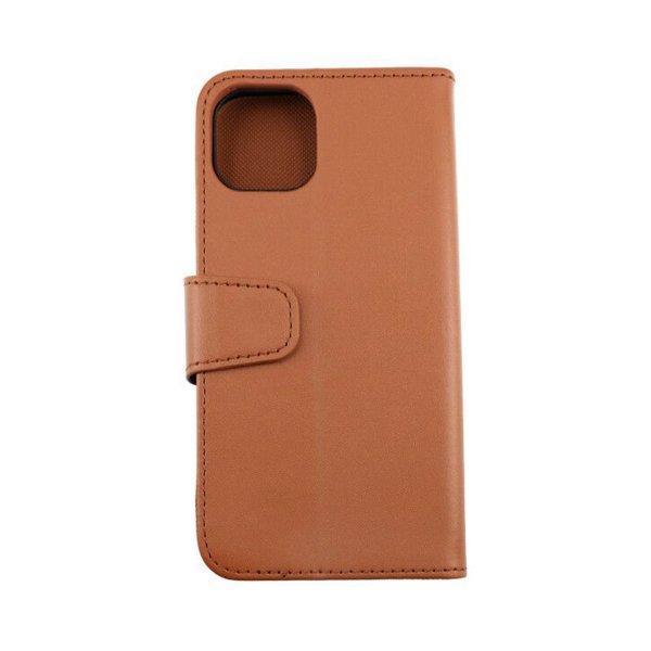 Rvelon iPhone 13 Pro Etui Utbrettbar Kortlomme Brun