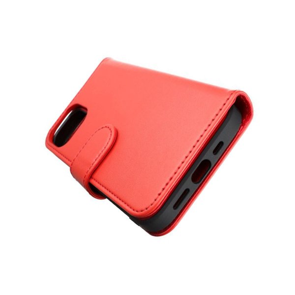 Rvelon iPhone 13 Pro Etui Detachable Wallet Case Rød