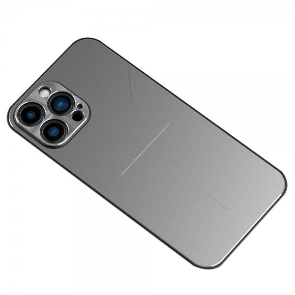 R-JUST iPhone 13 Pro Deksel Aluminium Sølv
