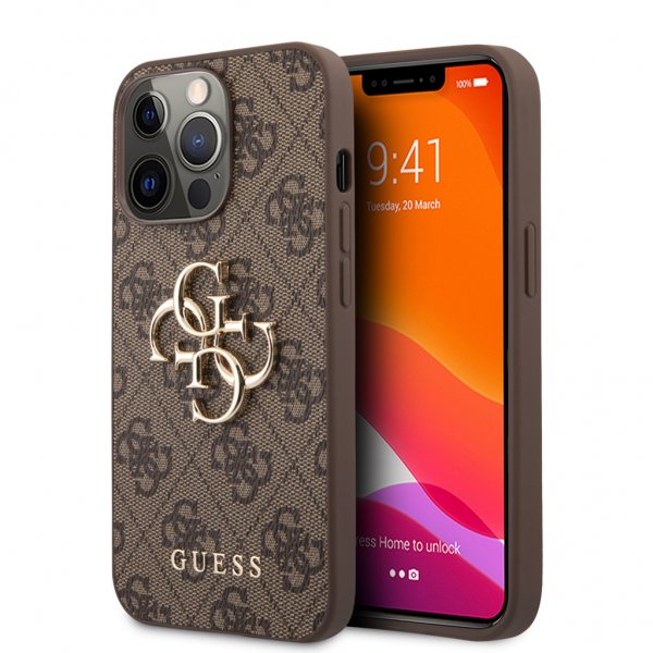 Guess iPhone 13 Pro Deksel Big Logo Brun
