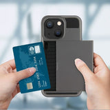 iPhone 13 Pro Deksel Card Slide Svart