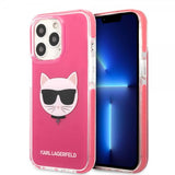 Karl Lagerfeld iPhone 13 Pro Deksel Choupette Fuchsia