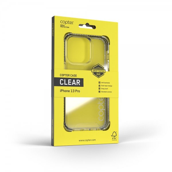 Copter iPhone 13 Pro Deksel Copter Case Transparent