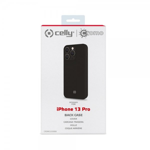 Celly iPhone 13 Pro Deksel CROMO Svart