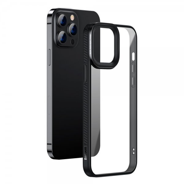 Baseus iPhone 13 Pro Deksel Crystal Series Svart