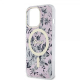 Guess iPhone 13 Pro Deksel Flower MagSafe Rosa