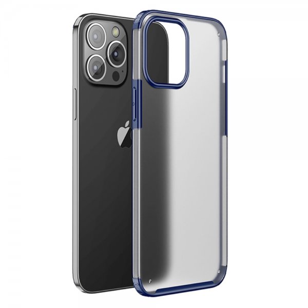 Ipaky iPhone 13 Pro Deksel Frosted Bakside Blå