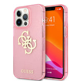 Guess iPhone 13 Pro Deksel Full Glitter Rosa