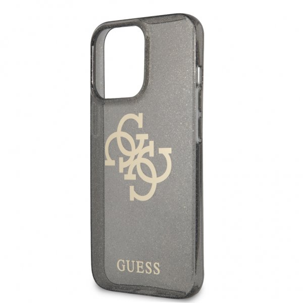 Guess iPhone 13 Pro Deksel Full Glitter Svart