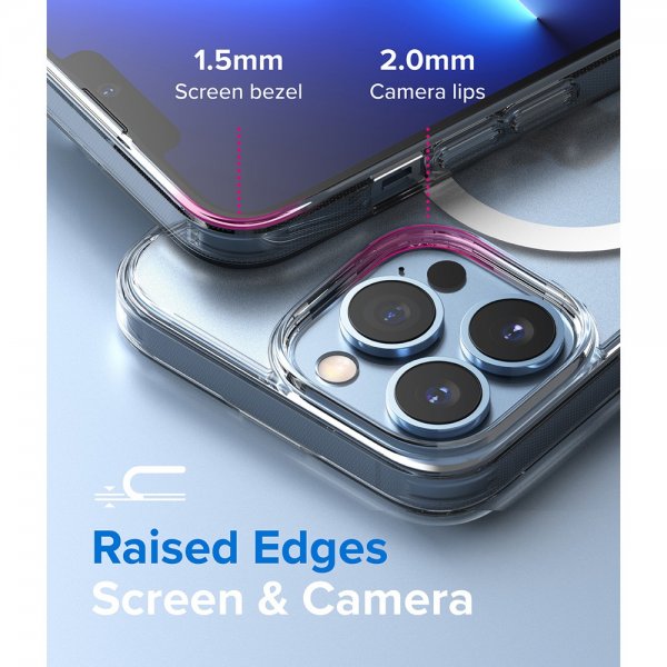 Ringke iPhone 13 Pro Deksel Fusion Magnetic MagSafe Matte Clear