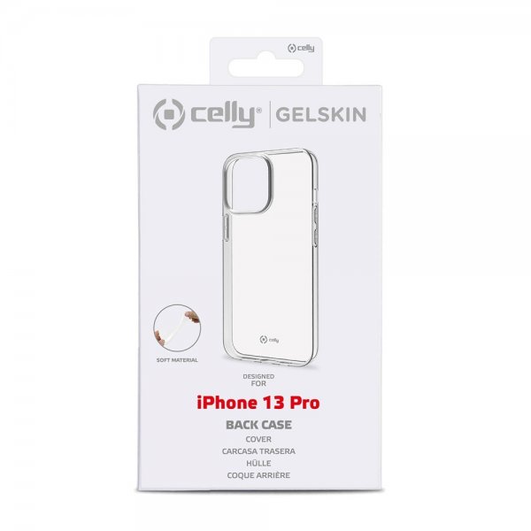 Celly iPhone 13 Pro Deksel GELSKIN Klar
