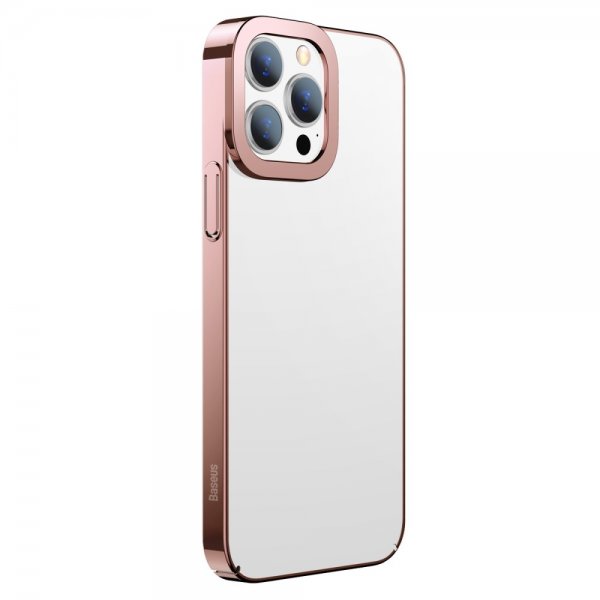 Baseus iPhone 13 Pro Deksel Glitter Series Rosa
