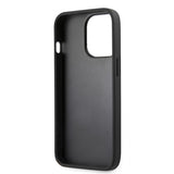 Guess iPhone 13 Pro Deksel Hot Stamp Metal Logo Grå