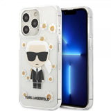 Karl Lagerfeld iPhone 13 Pro Deksel Iconic Flower Transparent