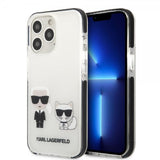 Karl Lagerfeld iPhone 13 Pro Deksel Karl & Choupette Hvit