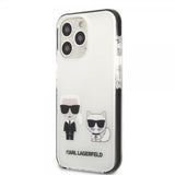 Karl Lagerfeld iPhone 13 Pro Deksel Karl & Choupette Hvit