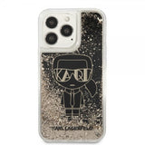 Karl Lagerfeld iPhone 13 Pro Deksel Liquid Glitter Gatsby Svart
