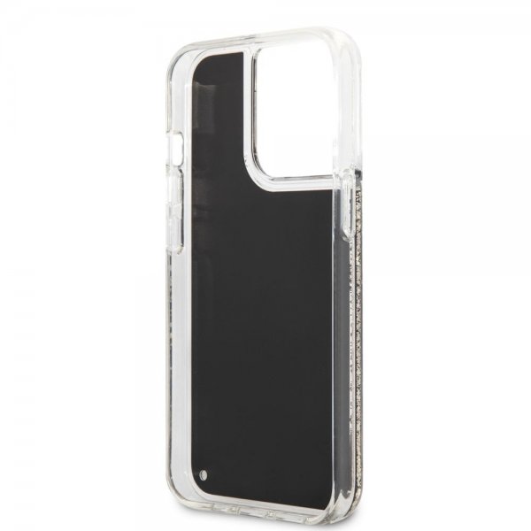Karl Lagerfeld iPhone 13 Pro Deksel Liquid Glitter Gatsby Svart