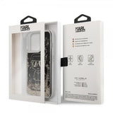 Karl Lagerfeld iPhone 13 Pro Deksel Liquid Glitter Gatsby Svart