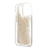 Guess iPhone 13 Pro Deksel Liquid Glitter Gull