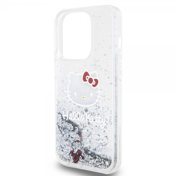 Hello Kitty iPhone 13 Pro Deksel Liquid Glitter Translucent