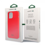 Lacoste iPhone 13 Pro Deksel Liquid Silicone Glossy Logo Rød