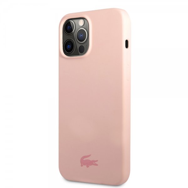 Lacoste iPhone 13 Pro Deksel Liquid Silicone Glossy Logo Rosa