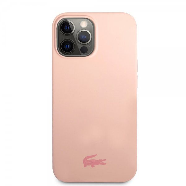 Lacoste iPhone 13 Pro Deksel Liquid Silicone Glossy Logo Rosa