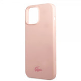 Lacoste iPhone 13 Pro Deksel Liquid Silicone Glossy Logo Rosa