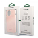 Lacoste iPhone 13 Pro Deksel Liquid Silicone Glossy Logo Rosa