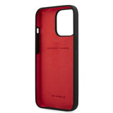 Ferrari iPhone 13 Pro Deksel Liquid Silicone Metal Logo Svart