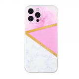 iPhone 13 Pro Deksel Marmormønster Rosa