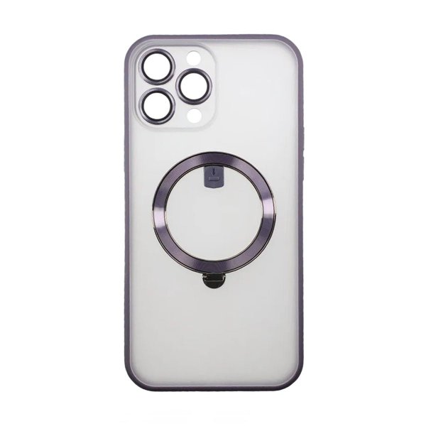 Rvelon iPhone 13 Pro Deksel MagSafe Ring Lilla