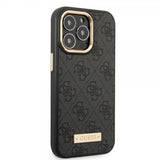 Guess iPhone 13 Pro Deksel Metal Plate Logo MagSafe Svart
