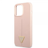 Guess iPhone 13 Pro Deksel Metal Triangle Rosa